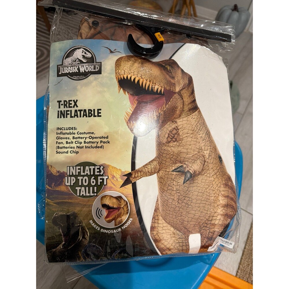 Disguise Jurassic World T-Rex S/M Costume, Inflatable